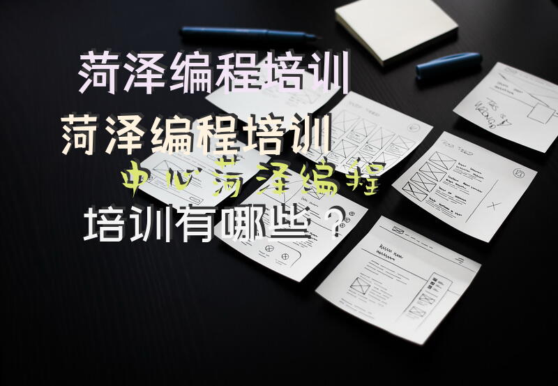 菏泽编程培训，菏泽编程培训中心，菏泽编程培训有哪些？