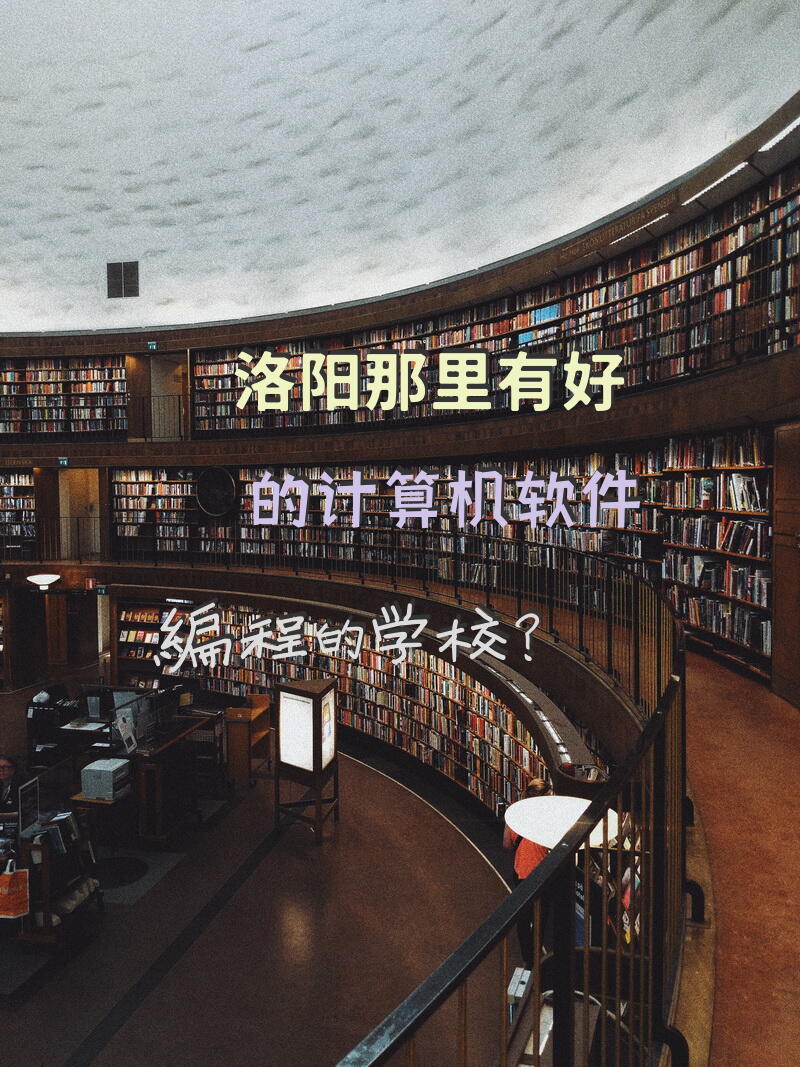 洛阳那里有好的计算机软件编程的学校？