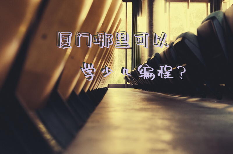 厦门哪里可以学少儿编程？
