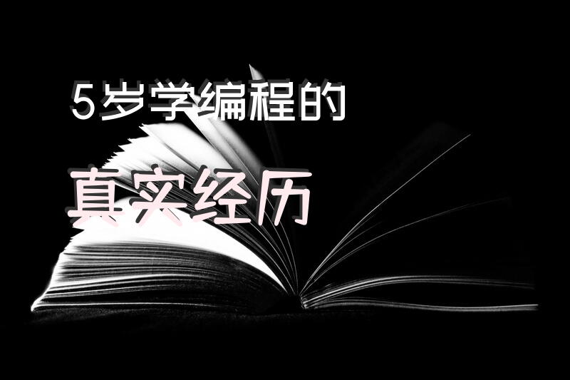 5岁学编程的真实经历？