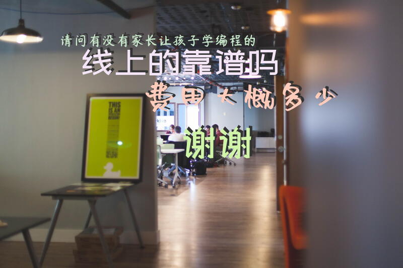 请问有没有家长让孩子学编程的？线上的靠谱吗？费用大概多少？谢谢？