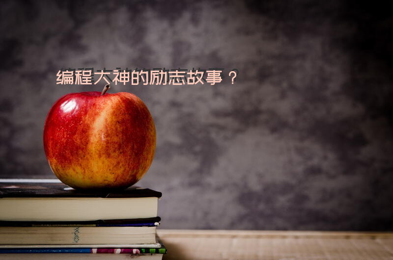 编程大神的励志故事？