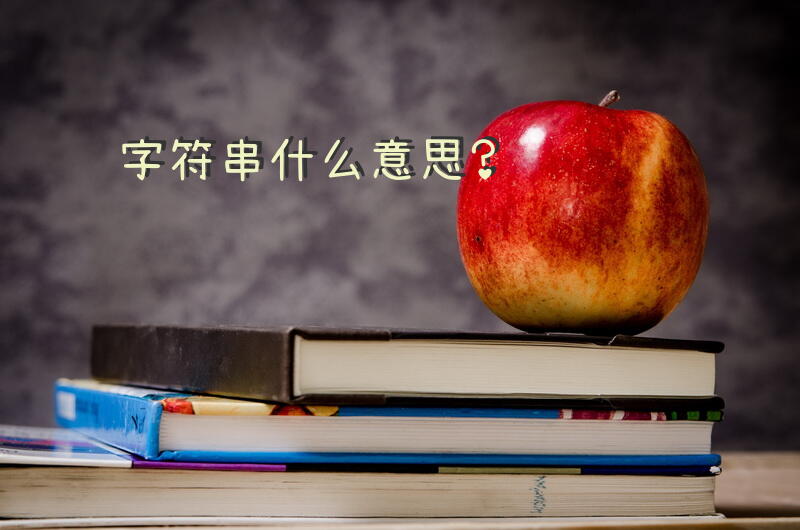 字符串什么意思？