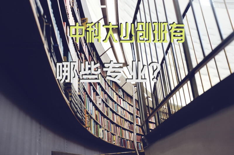 中科大少创班有哪些专业？