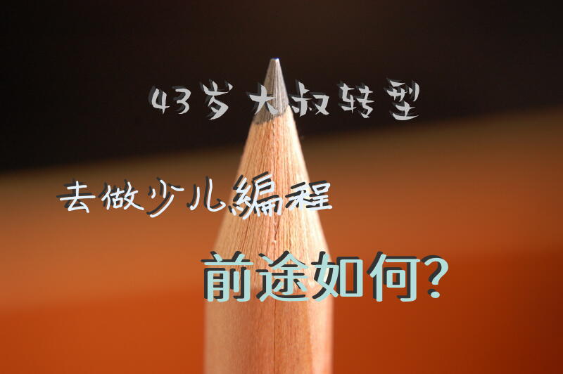 43岁大叔转型去做少儿编程，前途如何？