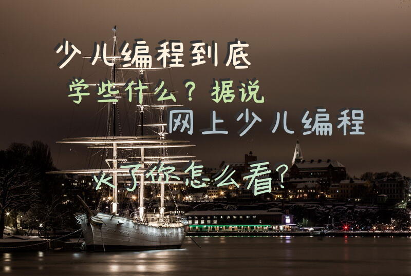 少儿编程到底学些什么？据说网上少儿编程火了，你怎么看？